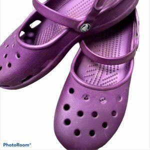 Purple MaryJane Crocs